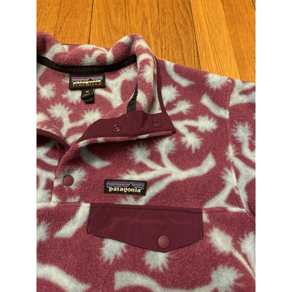 Patagonia Synchilla Joshua Tree Purple Pink Snap-T Fleece Pullover Size XS - Picture 4 of 14